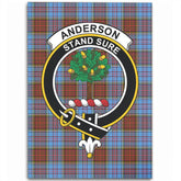 Anderson Modern Tartan Crest Area Rug